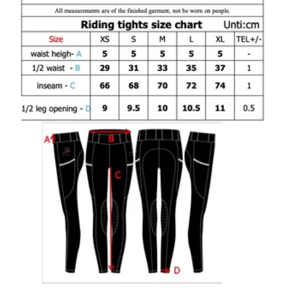 Women's Sleek Black Riding Leggings - Picture 6 of 8